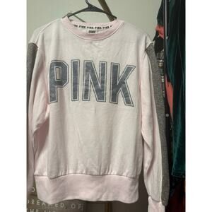 Victoria secret pink crewneck glitter sweater